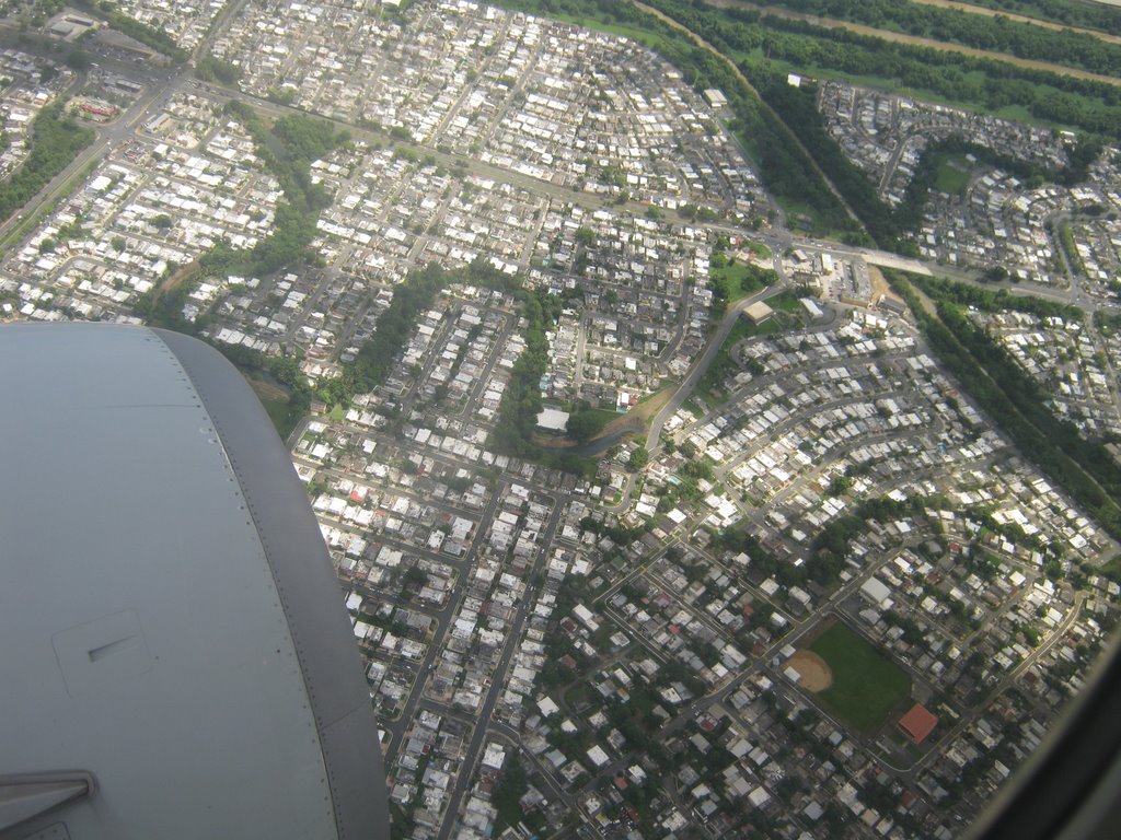 Aerial view of the Levittown neighborhoods in Toa Baja, Puerto Rico